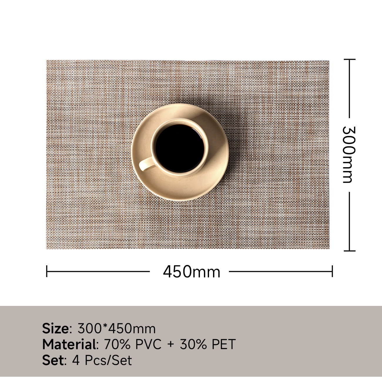 placemat 6970992289704-light brown