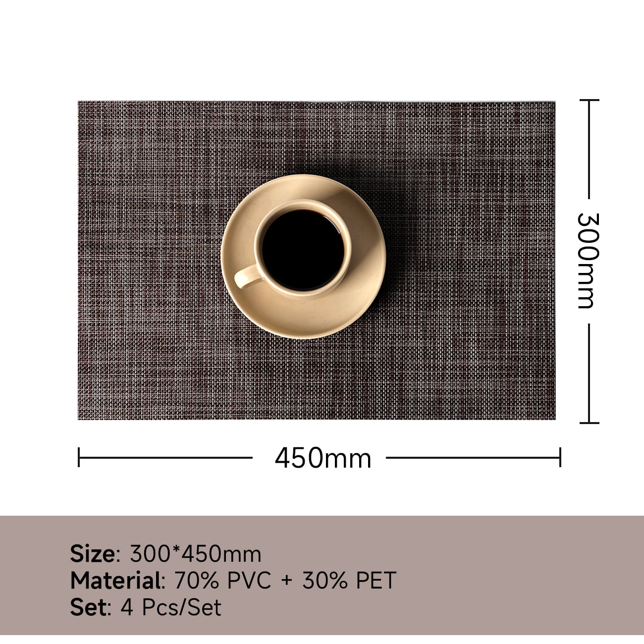 placemat 6970992289704-marron foncé